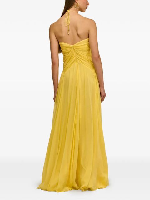 Cult Gaia Ritz gathered gown - Yellow