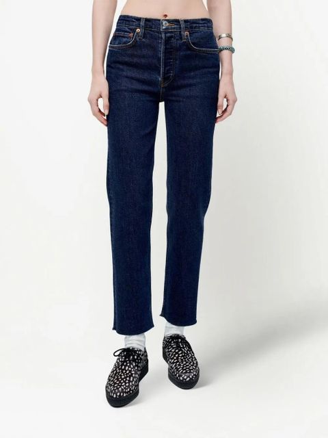 RE/DONE '70s Stove Pipe mid-rise jeans - Blue