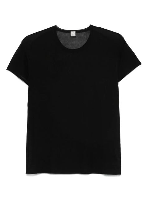 TOTEME silk T-shirt - Black - zdjęcie produktu nr 1