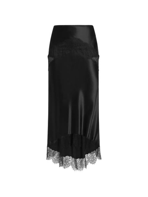 Dolce & Gabbana silk satin skirt - Black - zdjęcie produktu nr 1