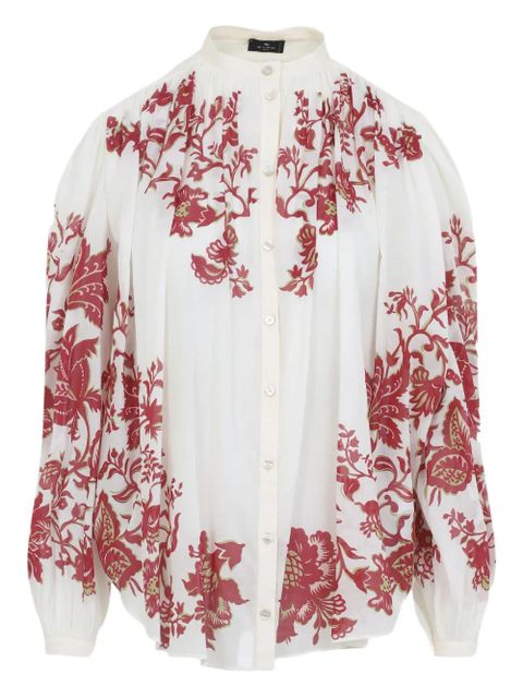 ETRO floral-print buttoned shirt - White - zdjęcie produktu nr 1