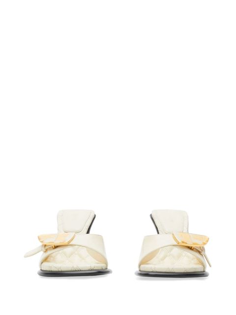 Burberry Bay leather mules - Neutrals - zdjęcie produktu nr 2