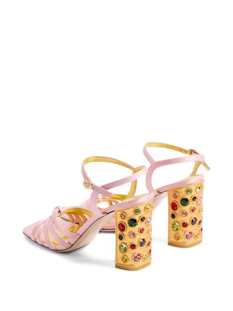 Valentino Garavani 90mm Preshoes satin sandals - Pink