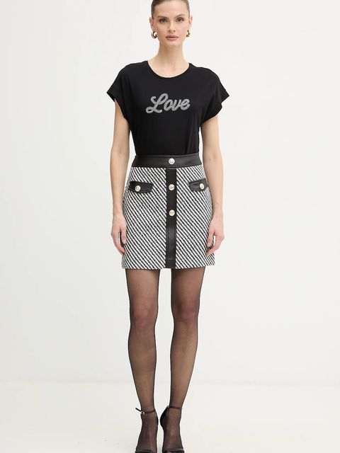 Morgan t-shirt damski kolor czarny DTOWN - zdjęcie produktu nr 2