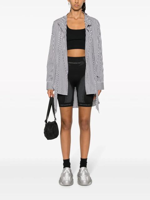 MISBHV logo intarsia-knit cycling shorts - Black - zdjęcie produktu nr 2