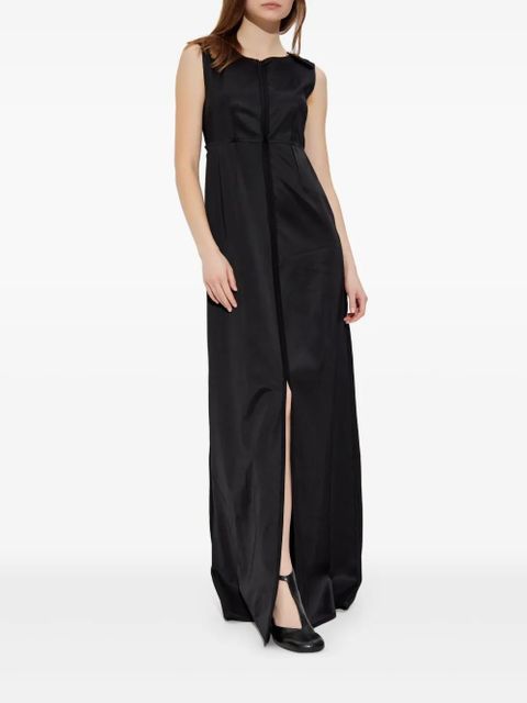 MM6 Maison Margiela stitch-logo dress - Black