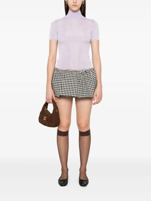 Self-Portrait high-neck top - Purple - zdjęcie produktu nr 2