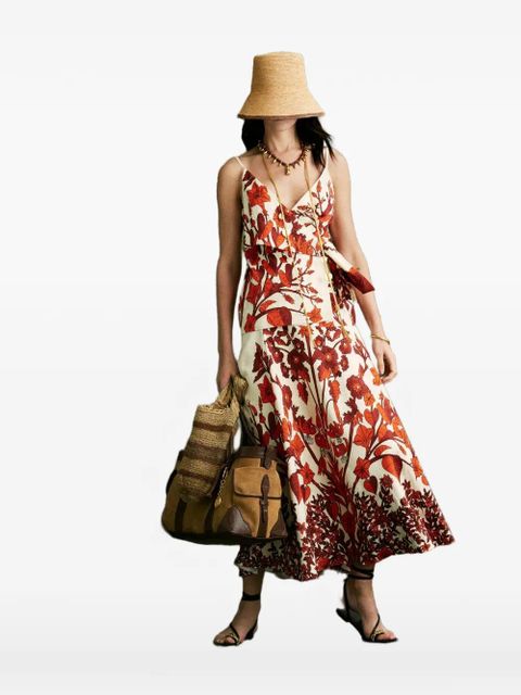 Johanna Ortiz Encanto De Isla floral-pattern midi skirt - Neutrals - zdjęcie produktu nr 2