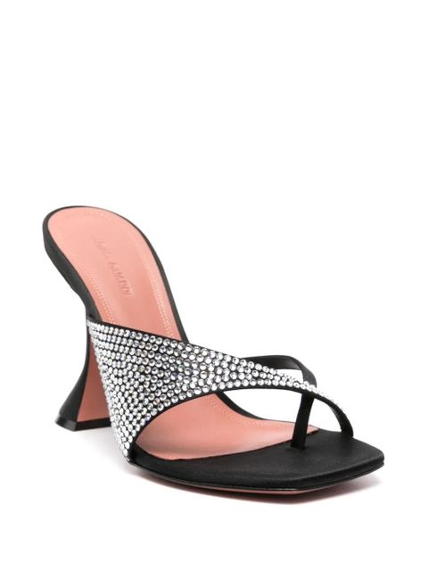 Amina Muaddi 95mm Shiona sandals - Black - zdjęcie produktu nr 2