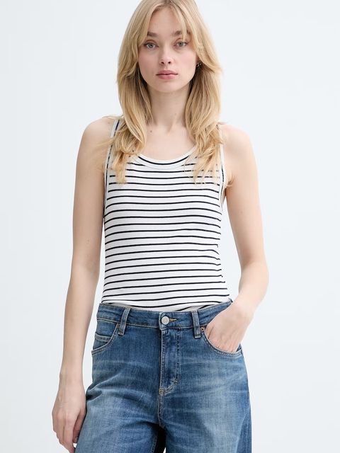 Marc O'Polo top damski bawełniany z elastanem - zdjęcie produktu nr 1