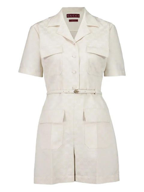 Gucci Gabardine playsuit - Neutrals - zdjęcie produktu nr 1