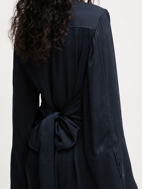 Rotate sukienka kolor granatowy mini prosta 1151082318