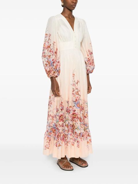 ZIMMERMANN floral button maxi dress - Neutrals - zdjęcie produktu nr 2