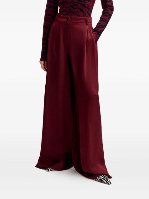 Essentiel Antwerp Inovember pleated palazzo pants - Red