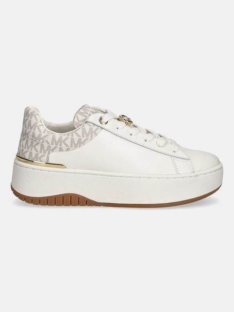 MICHAEL Michael Kors sneakersy Dottie Lace Up damskie kolor kremowy 43F5DTFS6L.150 - zdjęcie produktu nr 2