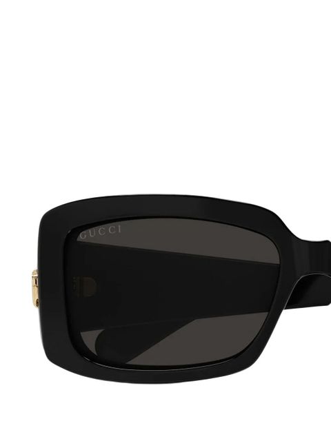 Gucci Eyewear rectangle frame sunglasses - Black - zdjęcie produktu nr 2