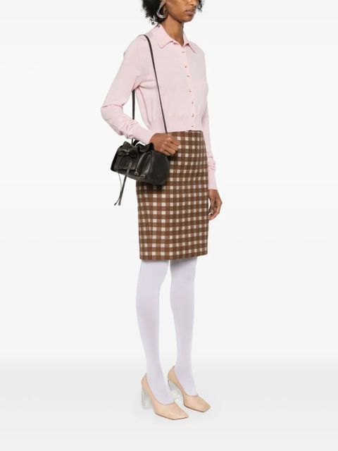 Acne Studios mini multi-pocket crossbody bag - Brown