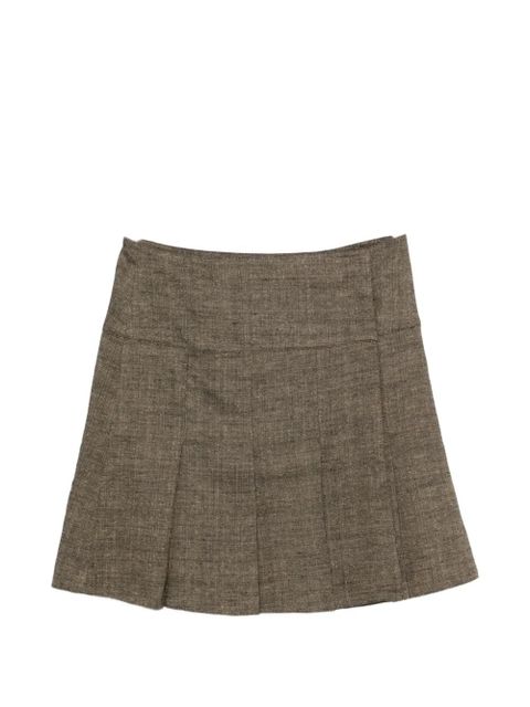 OUR LEGACY Girdle pleated skirt - Green - zdjęcie produktu nr 1