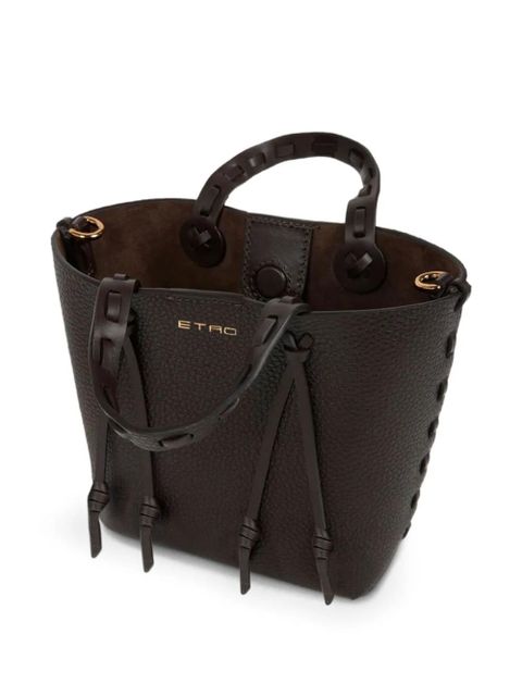 ETRO mini leather tote bag - Black