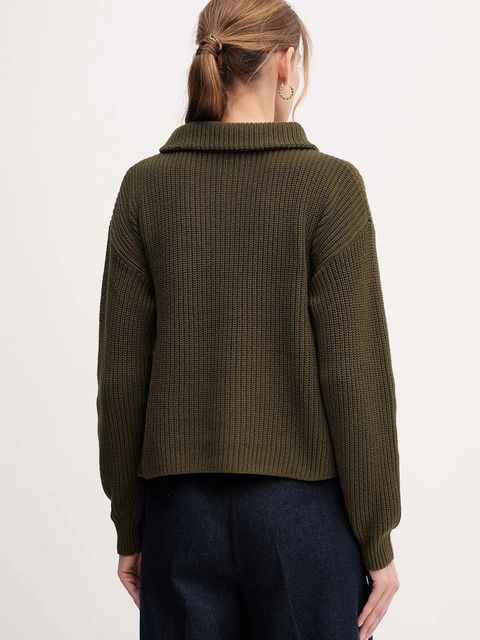 OUI sweter damski kolor zielony 94273