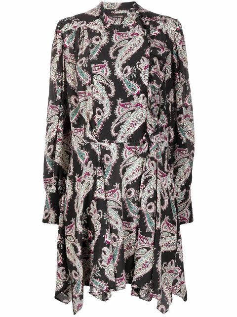 ISABEL MARANT paisley-print silk dress - Black - zdjęcie produktu nr 1