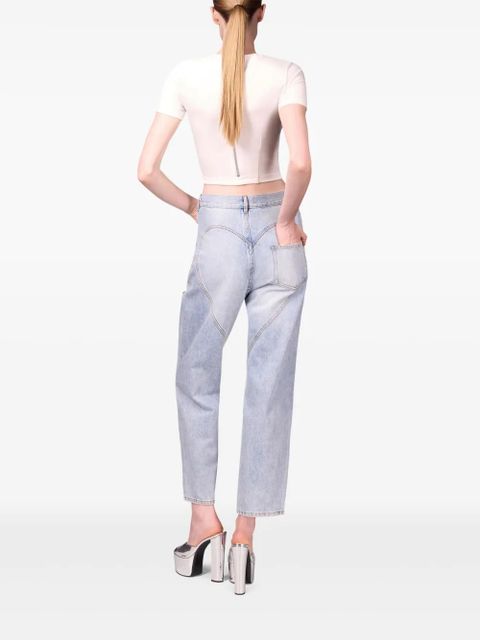 AREA Slit jeans - Blue