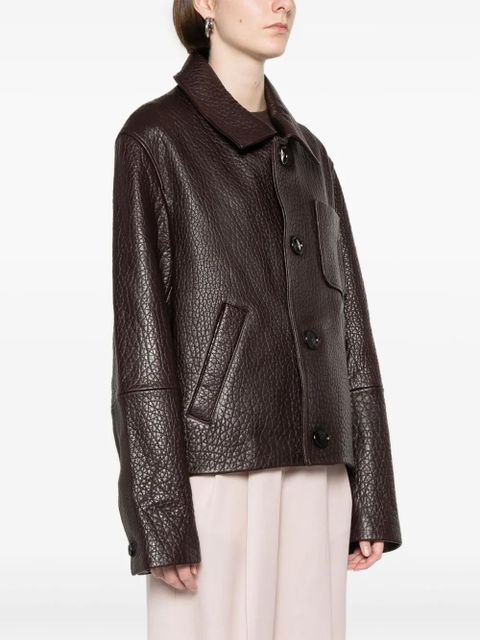 AMI Paris leather jacket - Brown - zdjęcie produktu nr 2