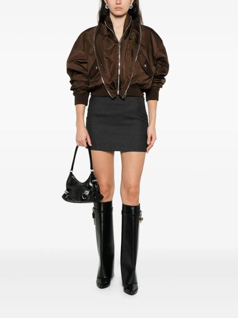 Givenchy straight wool mini skirt - Grey - zdjęcie produktu nr 2