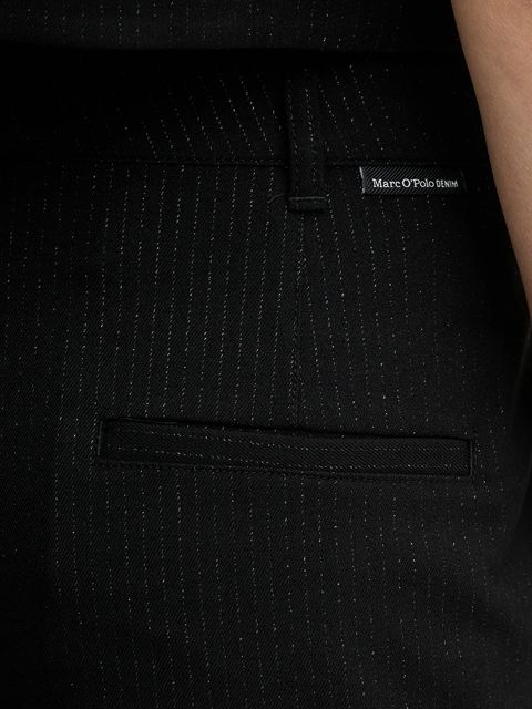 Marc O'Polo szorty damskie kolor czarny wzorzyste high waist 5000007582