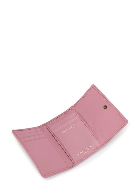 Kurt Geiger London portfel skórzany damski kolor różowy 5375798109