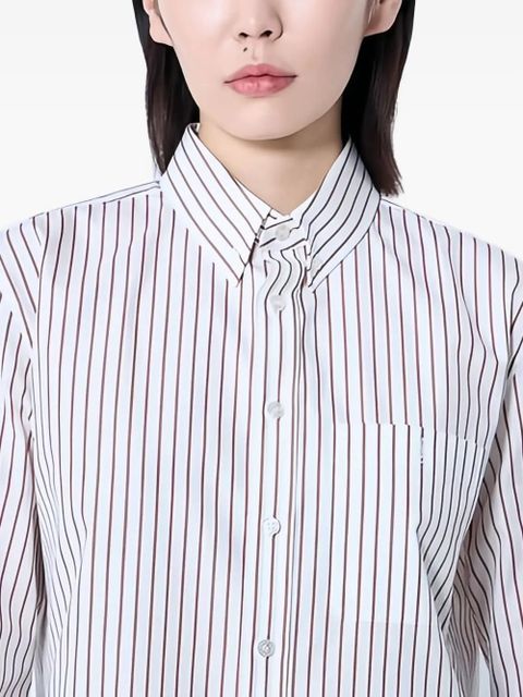 Saint Laurent striped cotton shirt - White