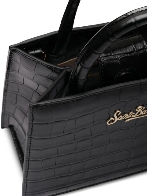 MC2 Saint Barth mini Shop embossed tote bag - Black