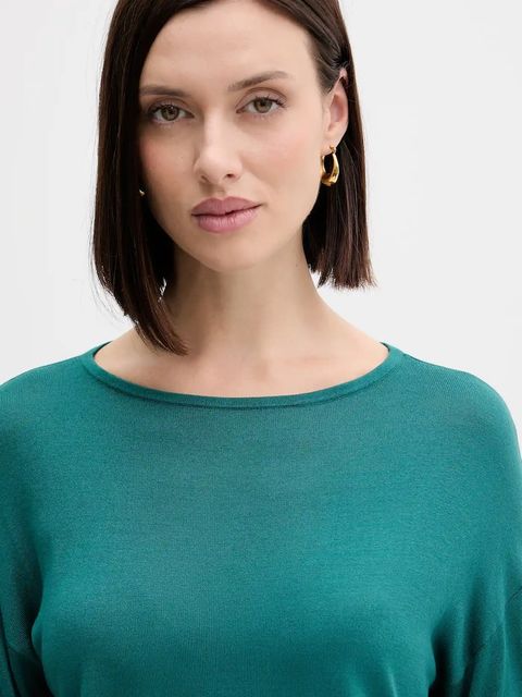 United Colors of Benetton sweter damski kolor zielony lekki 103VD10AV