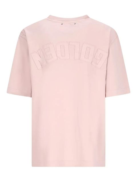 Golden Goose logo cotton T-shirt - Pink - zdjęcie produktu nr 2