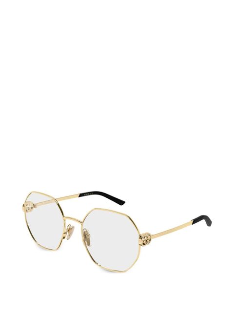 Gucci Eyewear gg2048o geometric glasses - Gold - zdjęcie produktu nr 1