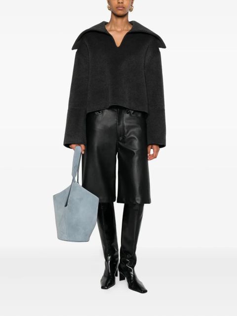 Nanushka oversize-collar sweater - Grey