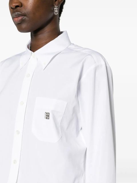 Givenchy logo-plaque shirt - White