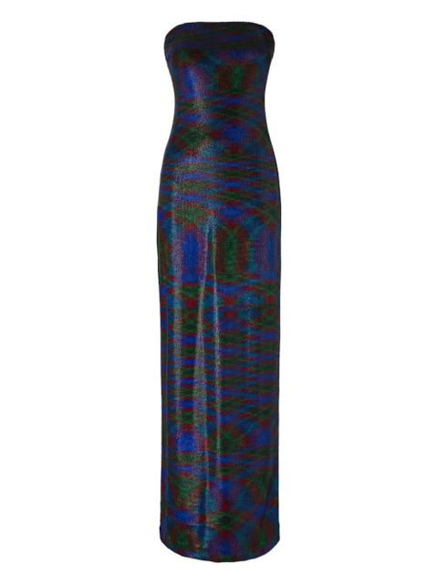Missoni strapless patterned maxi dress - Blue - zdjęcie produktu nr 1