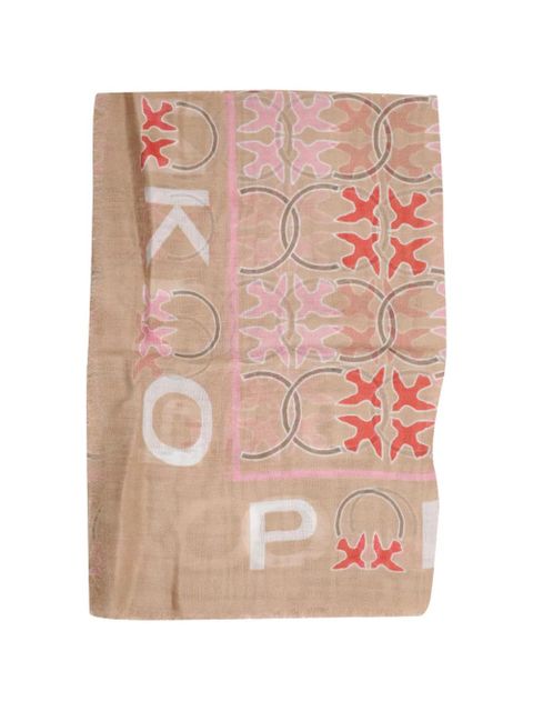 PINKO Mambo printed scarf - Neutrals - zdjęcie produktu nr 1