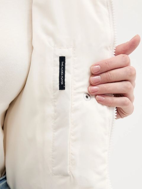 Tommy Jeans kurtka puchowa kolor beżowy zimowa oversize DW0DW21624