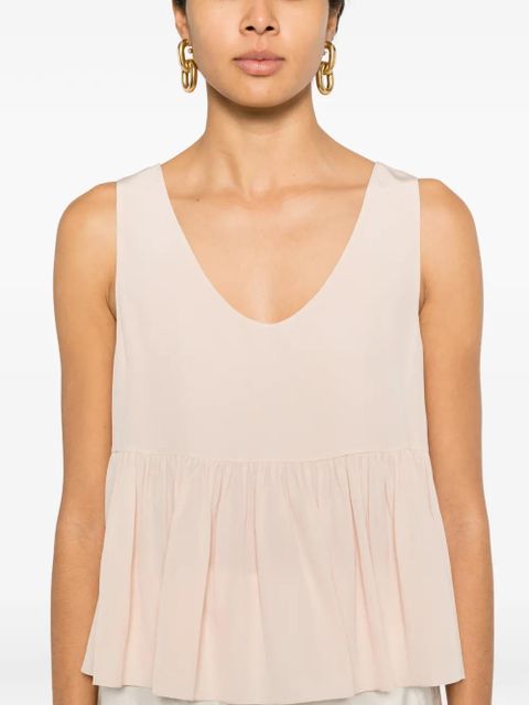 Chloé peplum-hem top - Pink