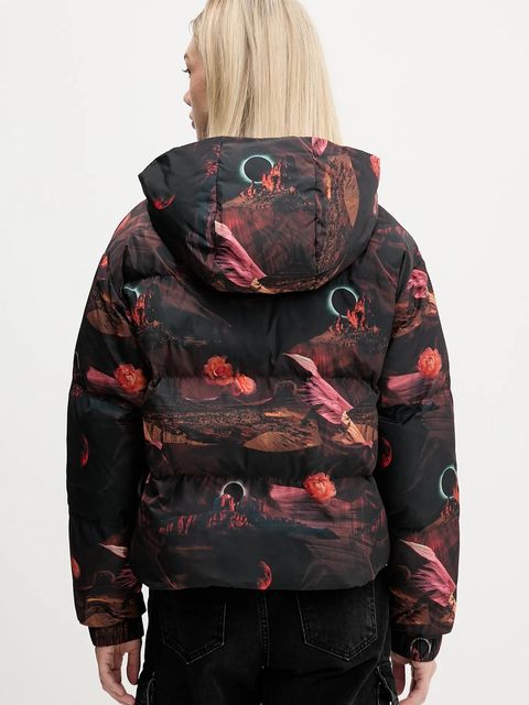 Karl Lagerfeld Jeans kurtka kolor czarny zimowa oversize A4W15025