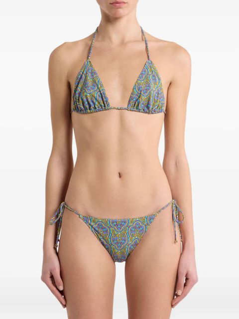 ETRO paisley-print bikini - Blue