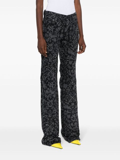 Off-White Tattoo straight-leg jeans - Black