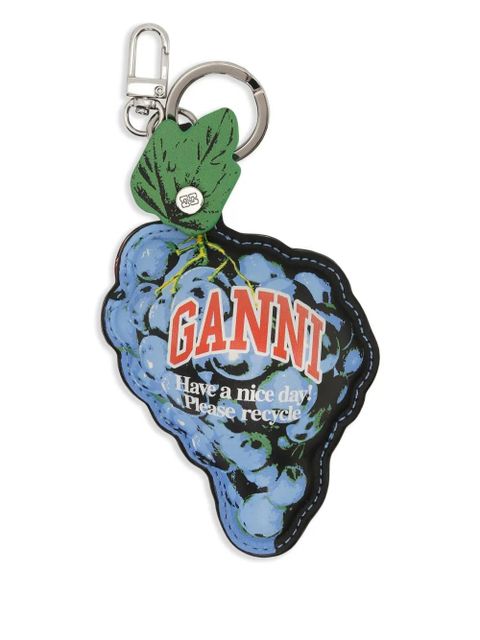 GANNI logo keyring - Blue - zdjęcie produktu nr 1
