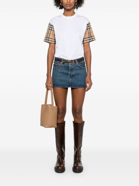 Burberry Vintage Check-detail T-shirt - White - zdjęcie produktu nr 2