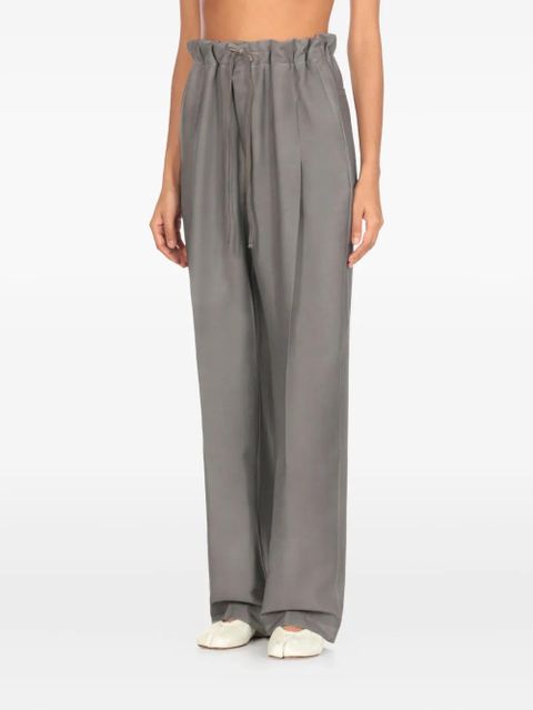 MM6 Maison Margiela drawstring-waist trousers - Grey