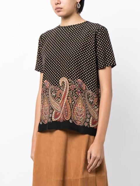 ETRO paisley-print silk blouse - Multicolour - zdjęcie produktu nr 2