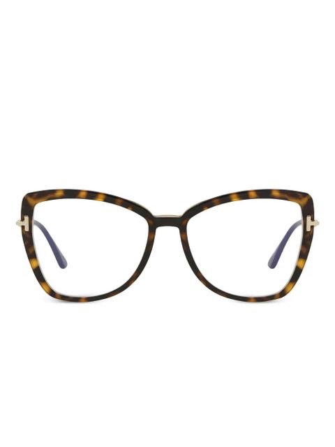 TOM FORD Eyewear butterfly full-rim eyeglasses - Brown - zdjęcie produktu nr 1