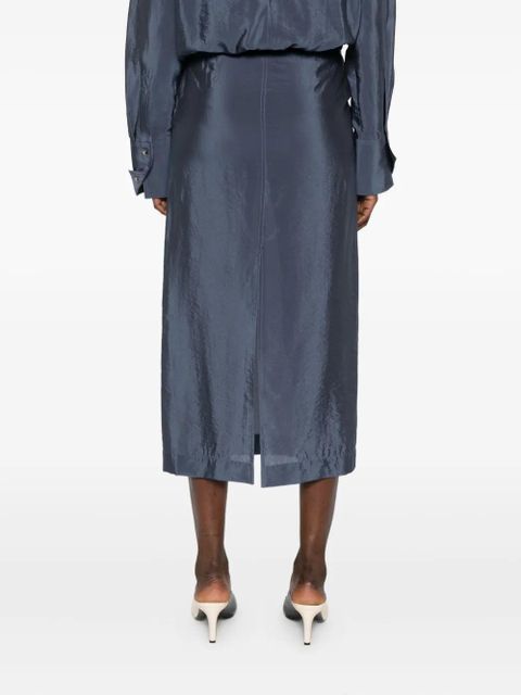 Nanushka low-rise pencil skirt - Blue